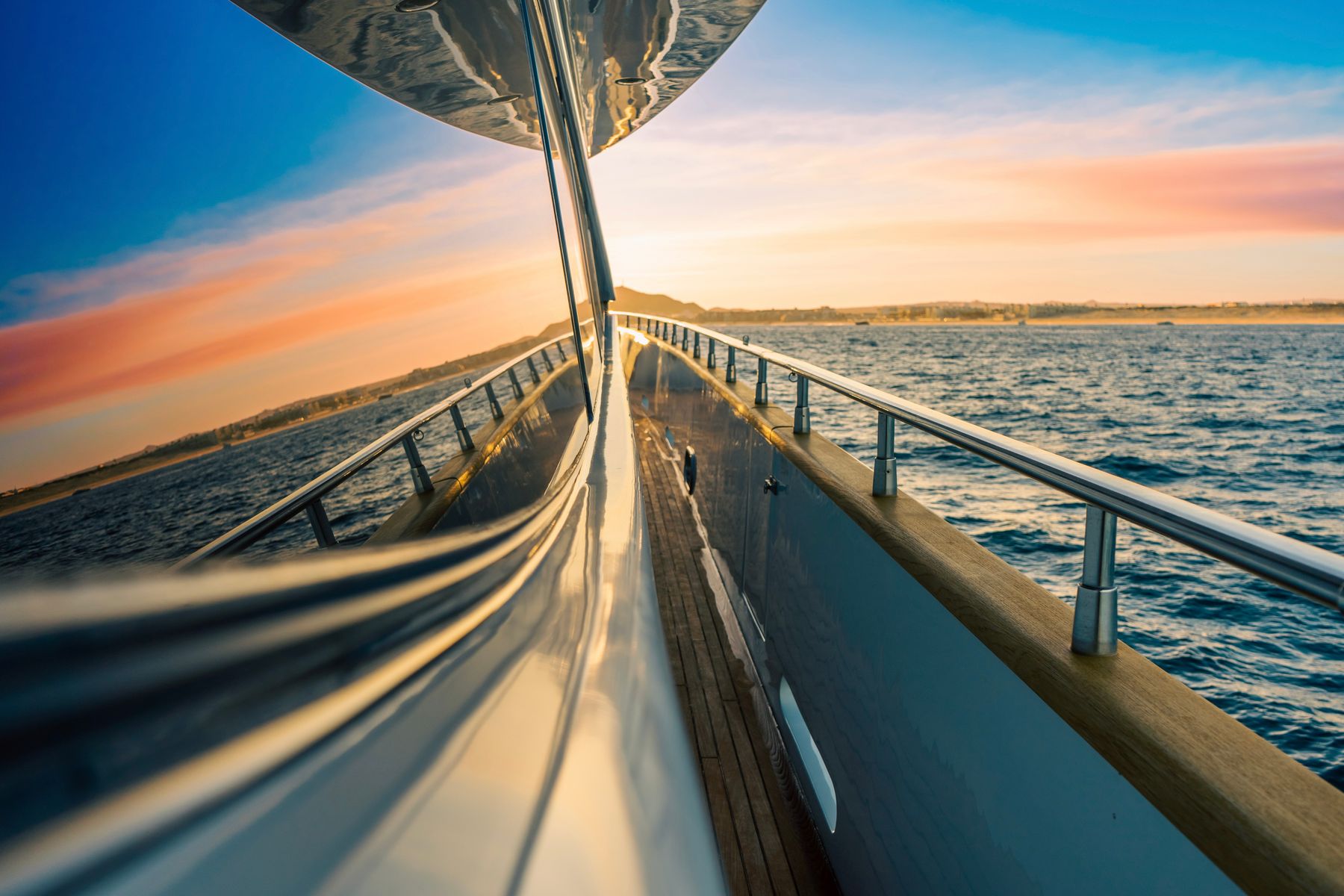Luxury yacht sunset hen party